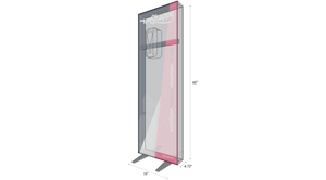 sanitizer lightbox dispenser 19x60