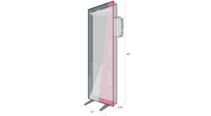 sanitizer lightbox dispenser 19x60